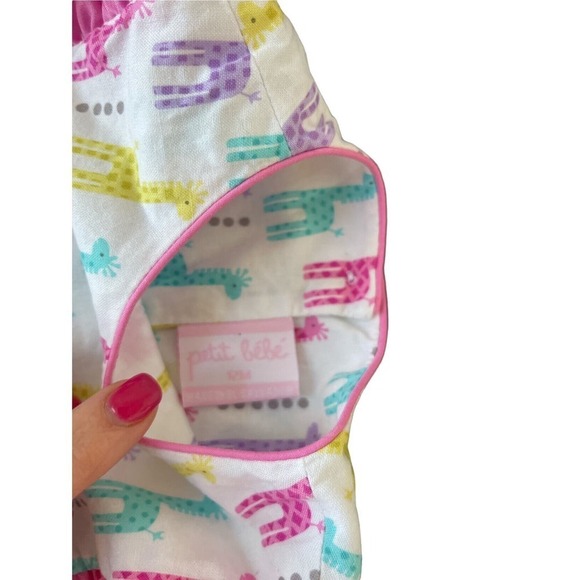 Petit Bebe Smocked Giraffe Dress 12m - Picture 6 of 6